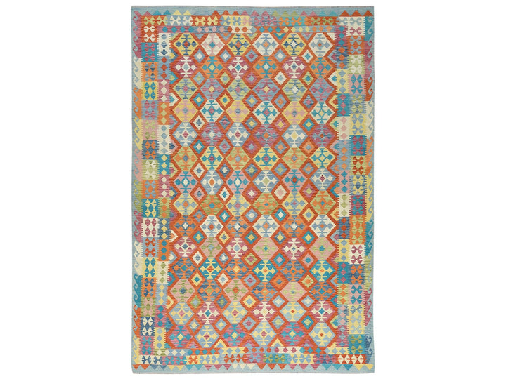 10'0" x 16'0" New Hand Woven Multicolored Wool Rectangle Oriental Rug - MOA10281817
