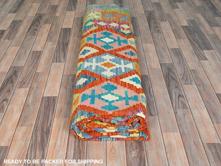 10'0" x 16'0" New Hand Woven Multicolored Wool Rectangle Oriental Rug - MOA10281817