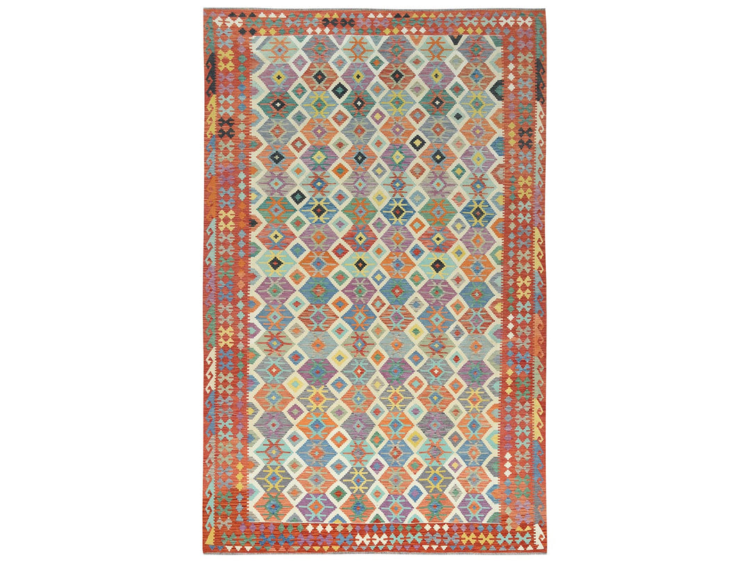 10'0" x 16'5" New Hand Woven Multicolored Wool Rectangle Oriental Rug - MOA10281821