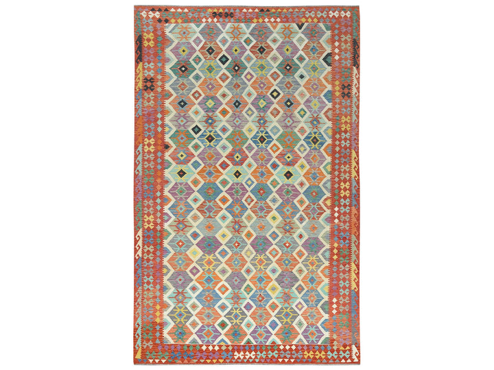10'0" x 16'5" New Hand Woven Multicolored Wool Rectangle Oriental Rug - MOA10281821