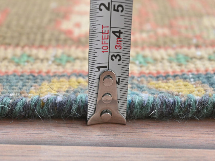 3'0" x 10'1" Vintage Hand Knotted Brown Wool Runner Oriental Rug - MOA10281896