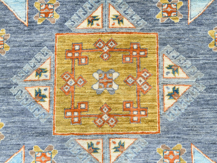 8'3" x 9'7" New Hand Knotted Grey Wool Rectangle Oriental Rug - MOA10282029