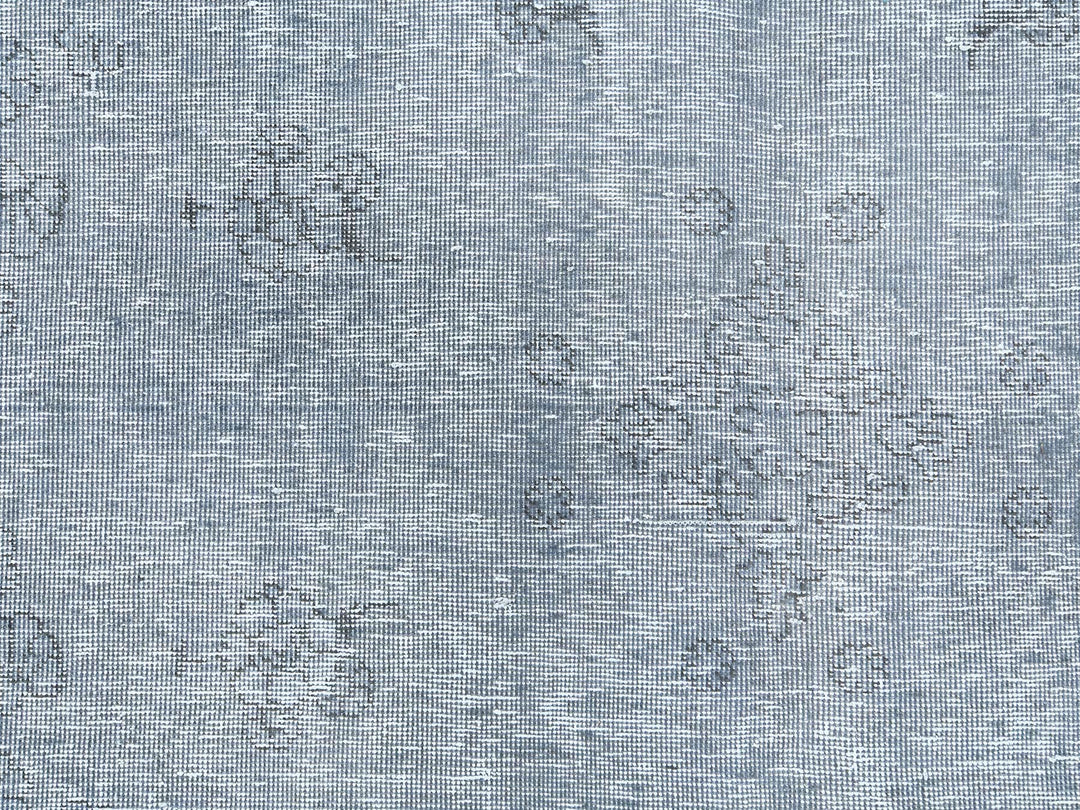9'5" x 12'2" Vintage Hand Knotted Grey Wool Rectangle Oriental Rug - MOA10282097