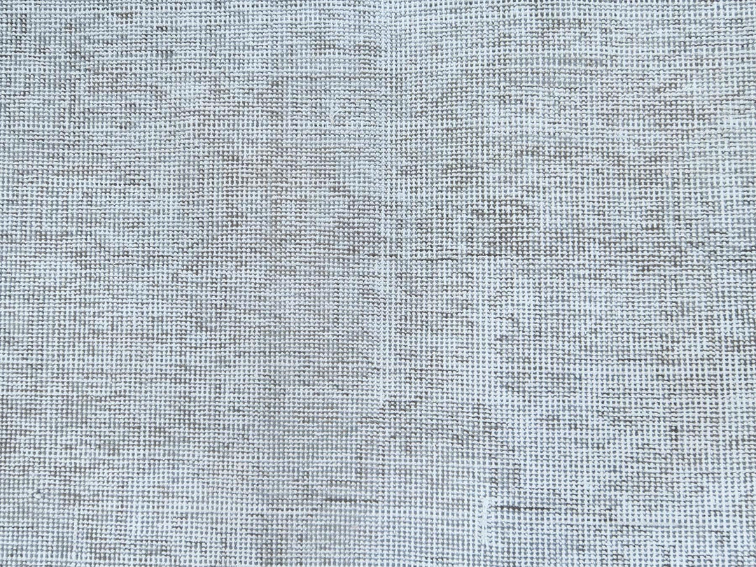 7'0" x 10'2" Vintage Hand Knotted Grey Wool Rectangle Oriental Rug - MOA10282105