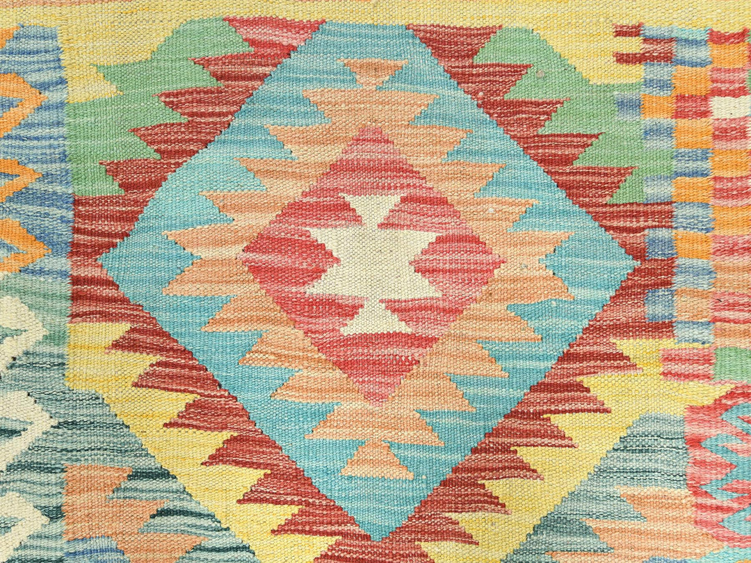 2'10" x 4'8" New Hand Woven Multicolored Wool Rectangle Oriental Rug - MOA10282204