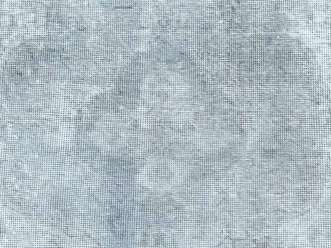 8'10" x 11'11" Vintage Hand Knotted Grey Wool Rectangle Oriental Rug - MOA10282339