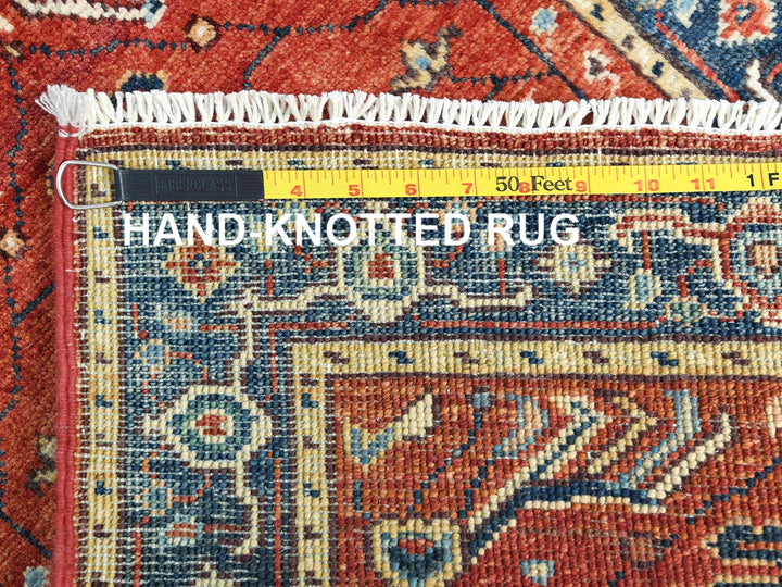 2'0" x 2'10" New Hand Knotted Red Wool Rectangle Oriental Rug - MOA10282631