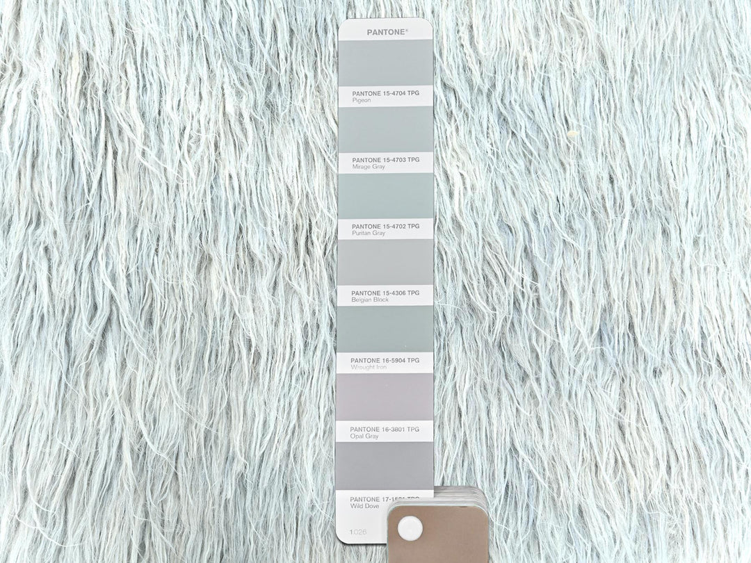 8'0" x 9'9" New Hand Knotted Grey Wool Rectangle Oriental Rug - MOA10282660