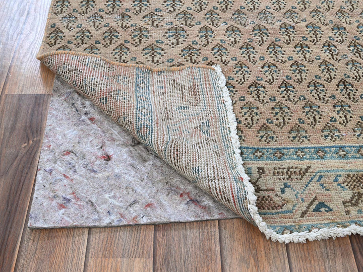2'4" x 10'1" Vintage Hand Knotted Pink Wool Runner Oriental Rug - MOA102826