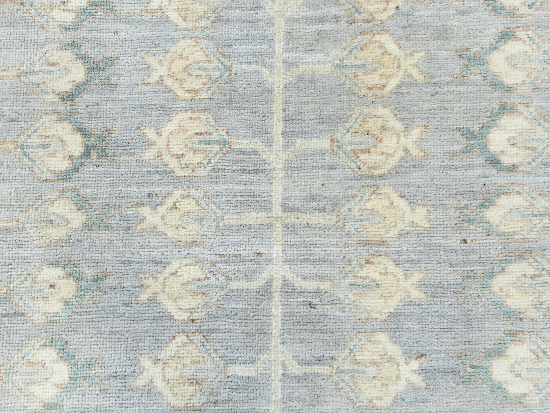 9'1" x 12'0" New Hand Knotted Grey Wool Rectangle Oriental Rug - MOA10282702