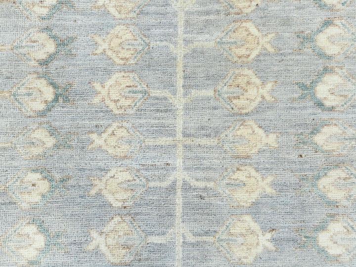 9'1" x 12'0" New Hand Knotted Grey Wool Rectangle Oriental Rug - MOA10282702