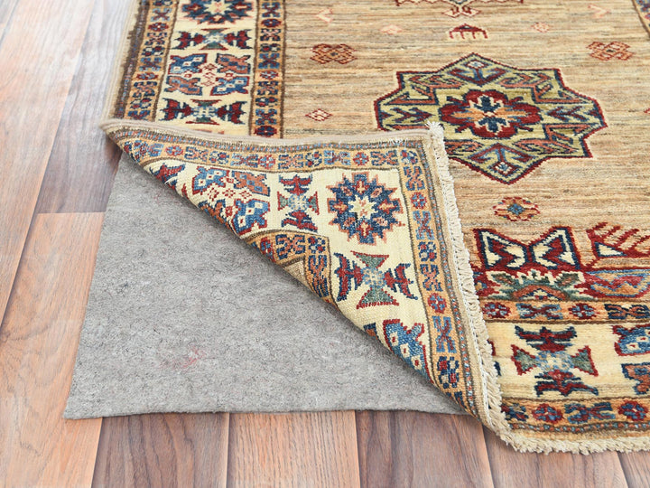 2'7" x 13'6" New Hand Knotted Brown Wool Runner Oriental Rug - MOA10282721