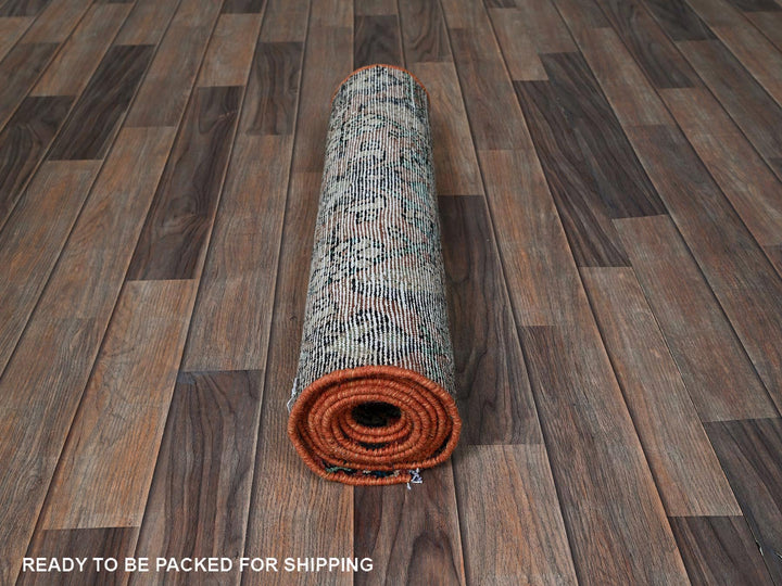 2'2" x 8'7" Vintage Hand Knotted Red Wool Runner Oriental Rug - MOA102827