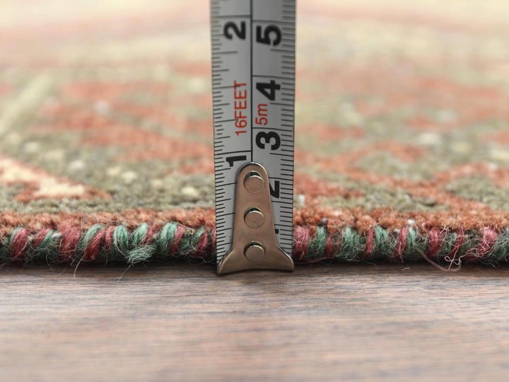 3'0" x 5'5" Vintage Hand Knotted Brown Wool Rectangle Oriental Rug - MOA10282806