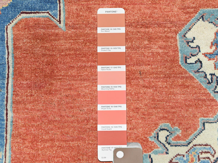 9'1" x 11'8" New Hand Knotted Blue Wool Rectangle Oriental Rug - MOA10282824