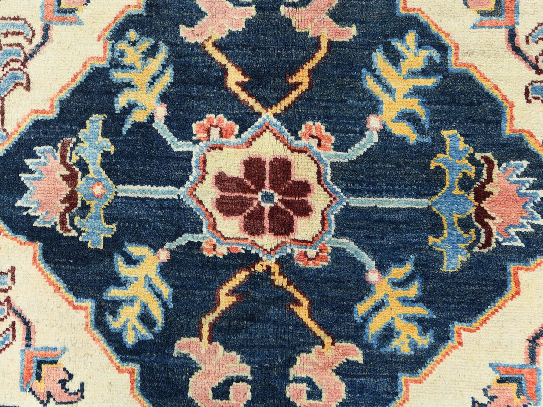 9'1" x 11'8" New Hand Knotted Blue Wool Rectangle Oriental Rug - MOA10282824