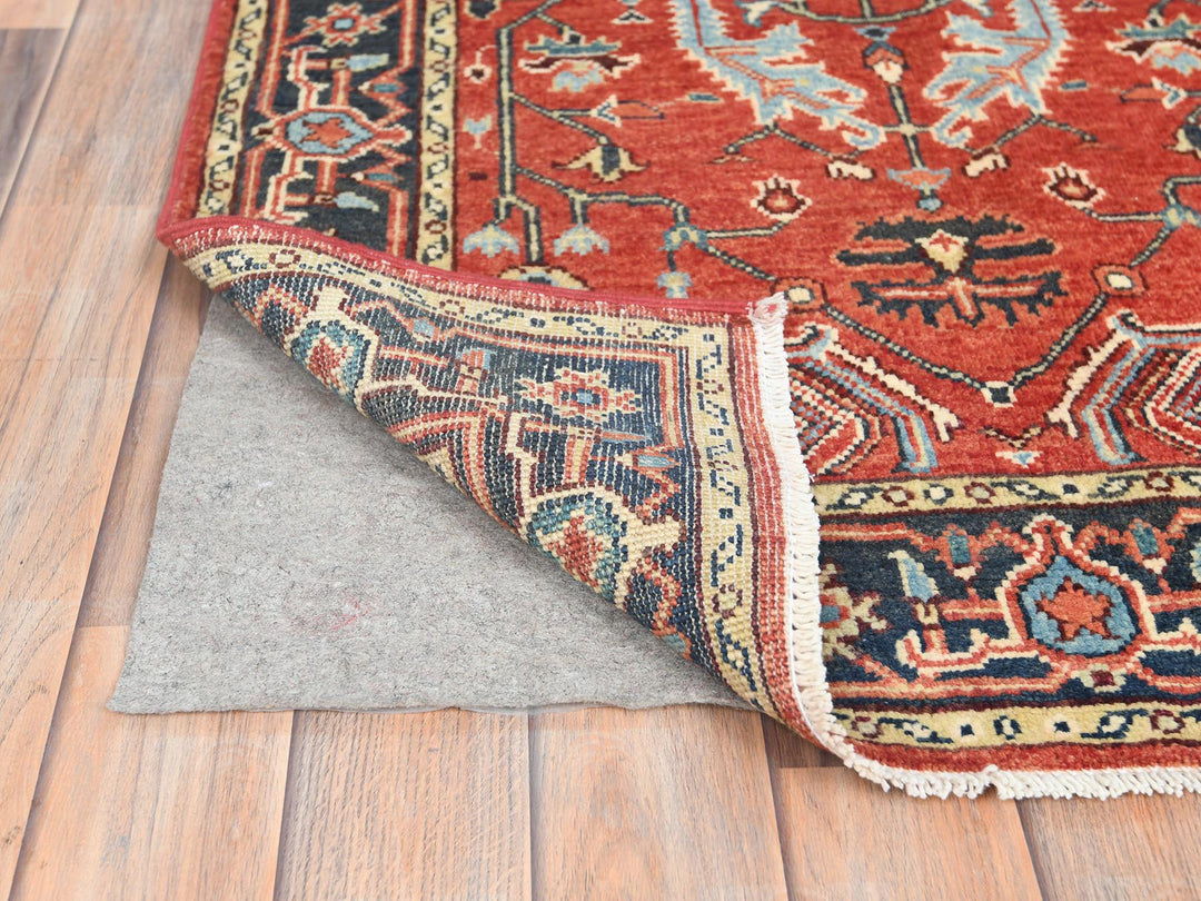 3'0" x 4'10" New Hand Knotted Red Wool Rectangle Oriental Rug - MOA10282917