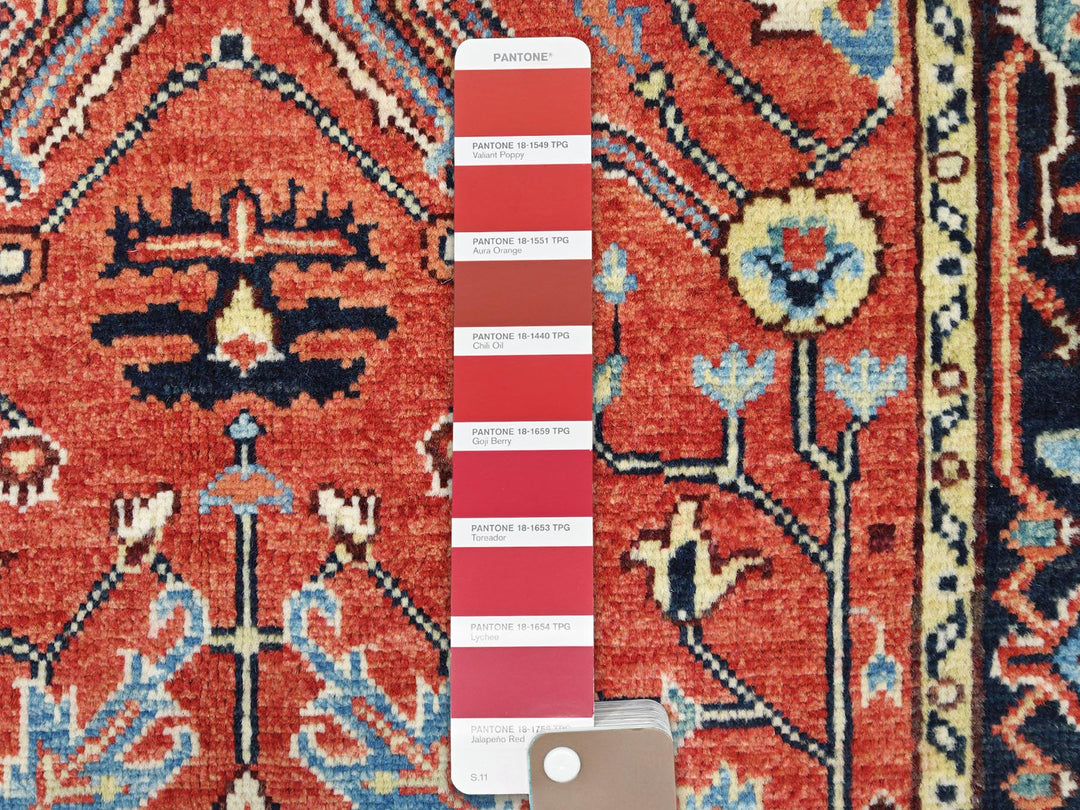3'0" x 4'10" New Hand Knotted Red Wool Rectangle Oriental Rug - MOA10282917