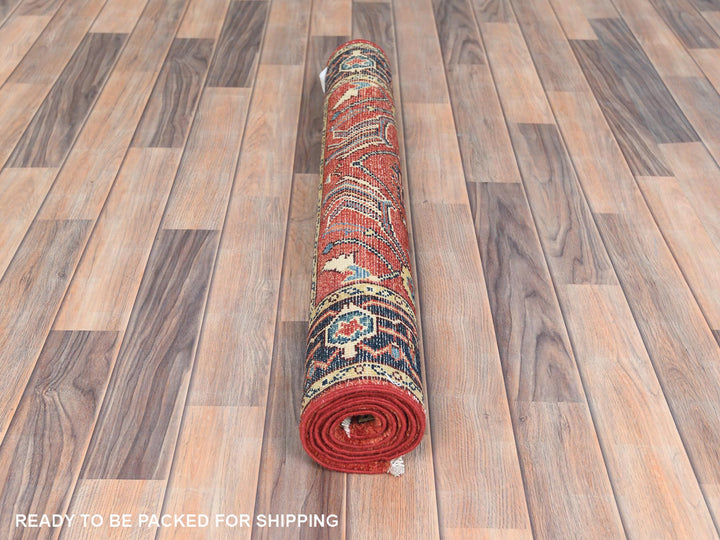 3'0" x 4'10" New Hand Knotted Red Wool Rectangle Oriental Rug - MOA10282917