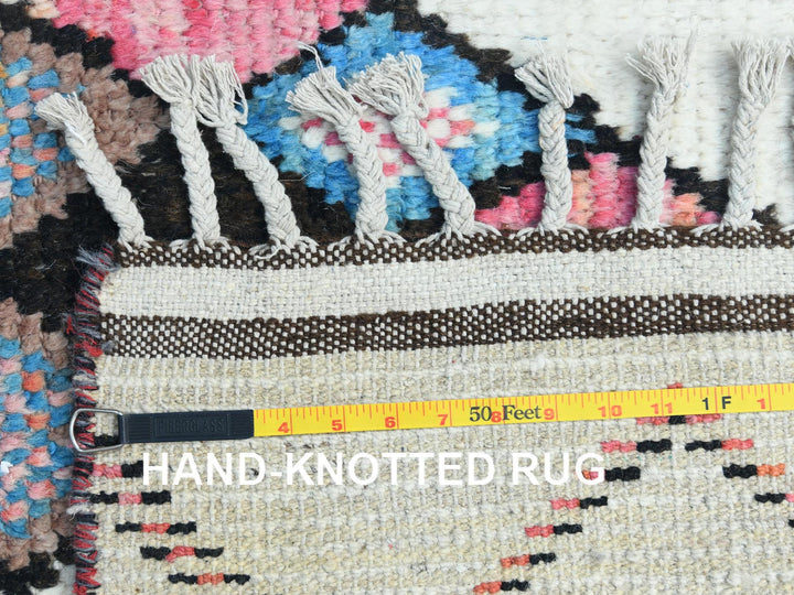 4'0" x 6'4" New Hand Knotted Ivory Wool Rectangle Oriental Rug - MOA10282977