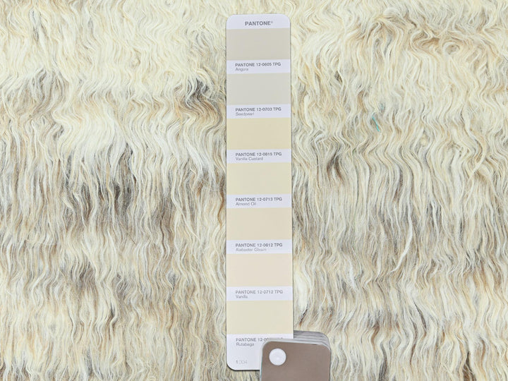 12'4" x 18'1" New Hand Knotted Ivory Wool Rectangle Oriental Rug - MOA10282987