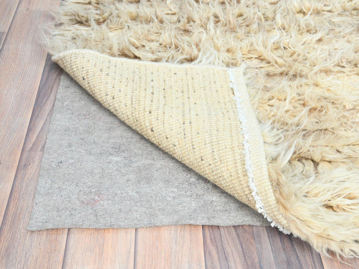 2'6" x 8'0" New Hand Knotted Ivory Wool Runner Oriental Rug - MOA10282990