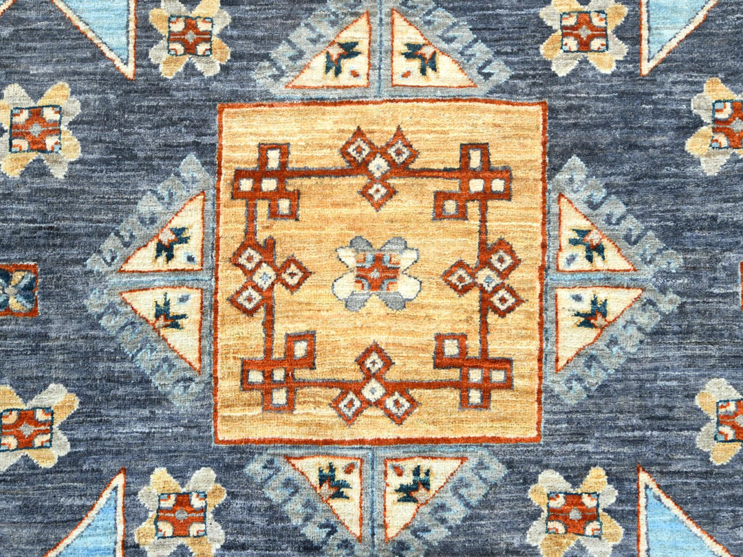 8'3" x 9'9" New Hand Knotted Grey Wool Rectangle Oriental Rug - MOA102830000