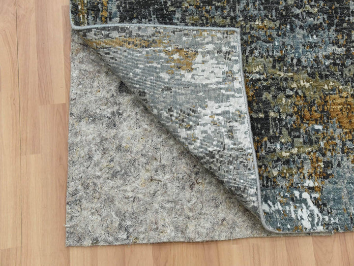 2'6" x 20'0" New Hand Knotted Grey Wool Runner Oriental Rug - MOA10283096