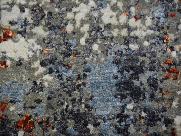 9'0" x 11'9" New Hand Knotted Beige Wool Rectangle Oriental Rug - MOA10283116