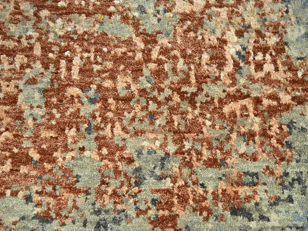 8'0" x 10'6" New Hand Knotted Red Wool Rectangle Oriental Rug - MOA10283136