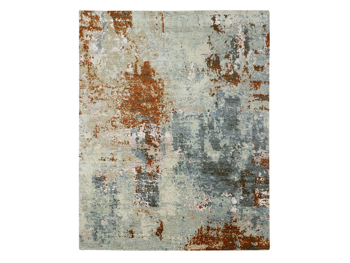 8'0" x 10'0" New Hand Knotted Red Wool Rectangle Oriental Rug - MOA10283138