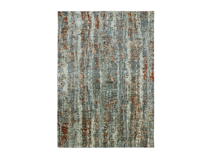 6'0" x 8'6" New Hand Knotted Grey Wool Rectangle Oriental Rug - MOA10283162