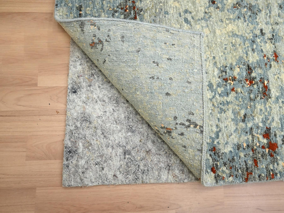 2'6" x 12'2" New Hand Knotted Beige Wool Runner Oriental Rug - MOA10283168