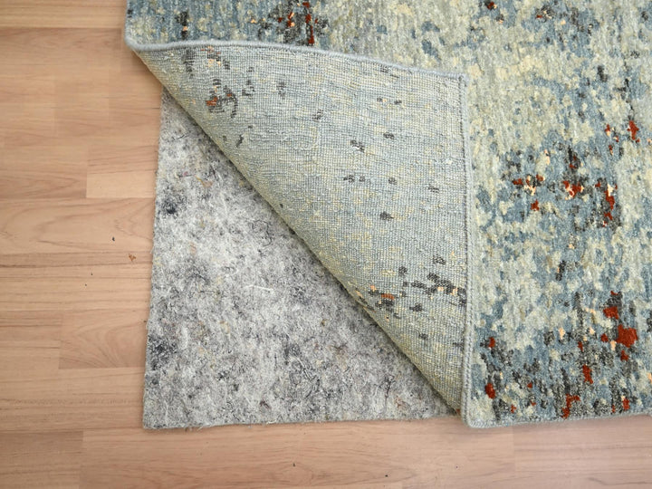 2'6" x 12'2" New Hand Knotted Beige Wool Runner Oriental Rug - MOA10283168