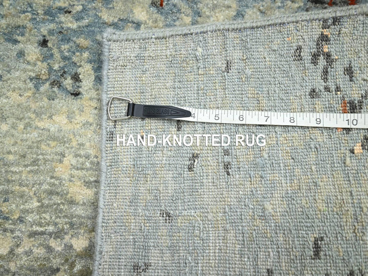 2'6" x 12'2" New Hand Knotted Beige Wool Runner Oriental Rug - MOA10283168