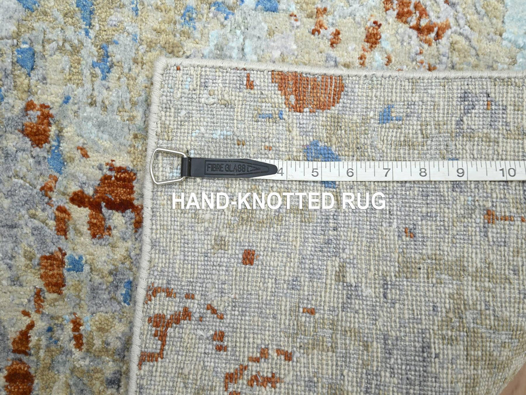 3'0" x 5'1" New Hand Knotted Beige Wool Rectangle Oriental Rug - MOA10283188