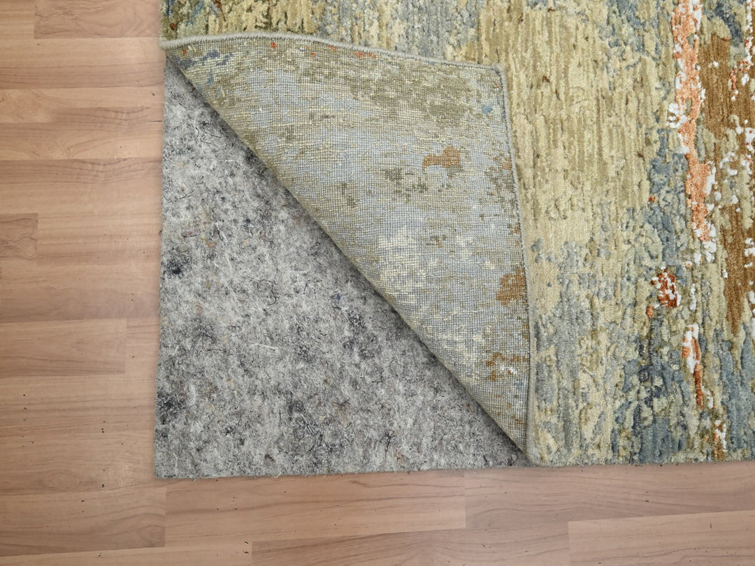 3'1" x 5'4" New Hand Knotted Brown Wool Rectangle Oriental Rug - MOA10283190