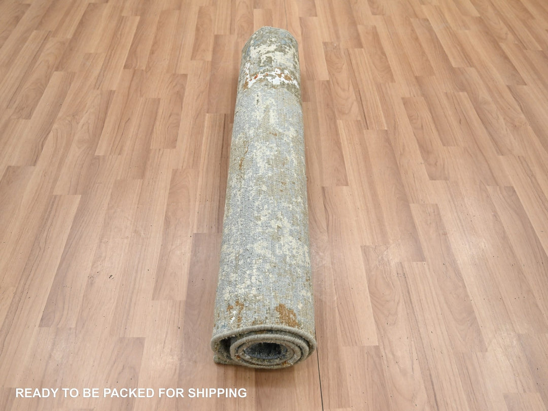 3'1" x 5'4" New Hand Knotted Brown Wool Rectangle Oriental Rug - MOA10283190