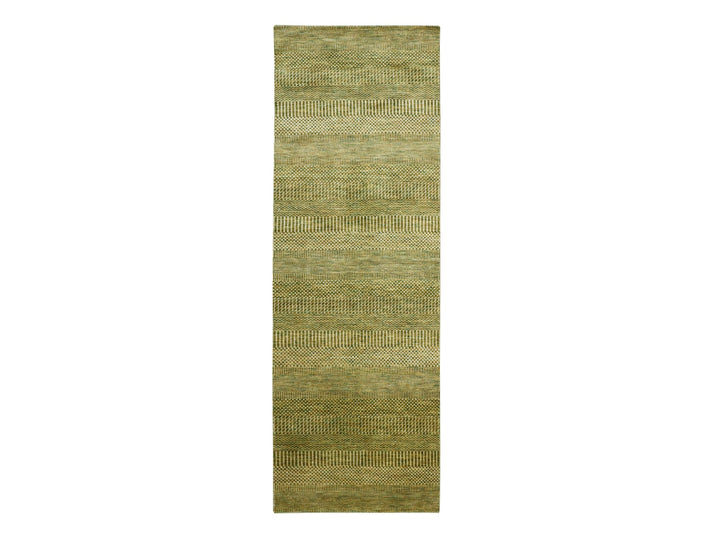 2'8" x 8'2" New Hand Knotted Brown Wool & Silk Runner Oriental Rug - MOA10283227