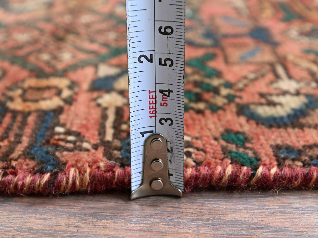 2'5" x 9'4" Vintage Hand Knotted Red Wool Runner Oriental Rug - MOA102837