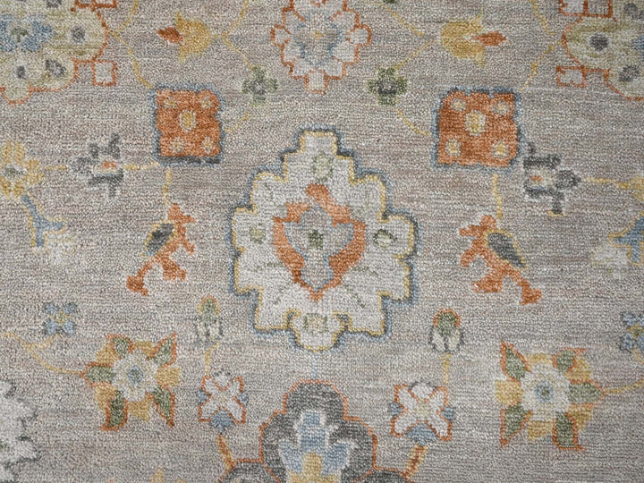 11'10" x 14'9" New Hand Knotted Beige Wool Rectangle Oriental Rug - MOA10284026