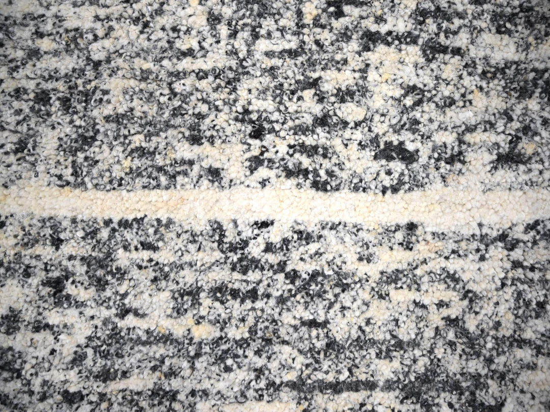 12'4" x 18'0" New Hand Knotted Black Wool Rectangle Oriental Rug - MOA10284185