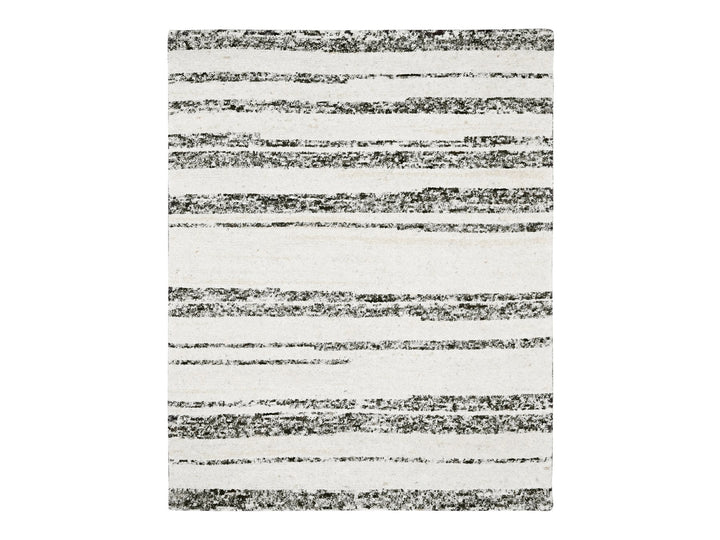 8'0" x 9'9" New Hand Knotted Ivory Wool Rectangle Oriental Rug - MOA10284186