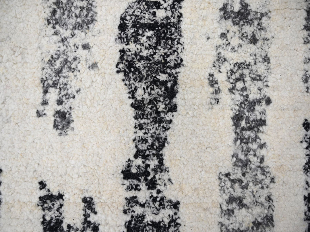 12'0" x 17'9" New Hand Knotted Black Wool Rectangle Oriental Rug - MOA10284208