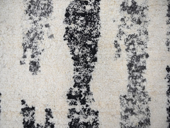12'0" x 17'9" New Hand Knotted Black Wool Rectangle Oriental Rug - MOA10284208
