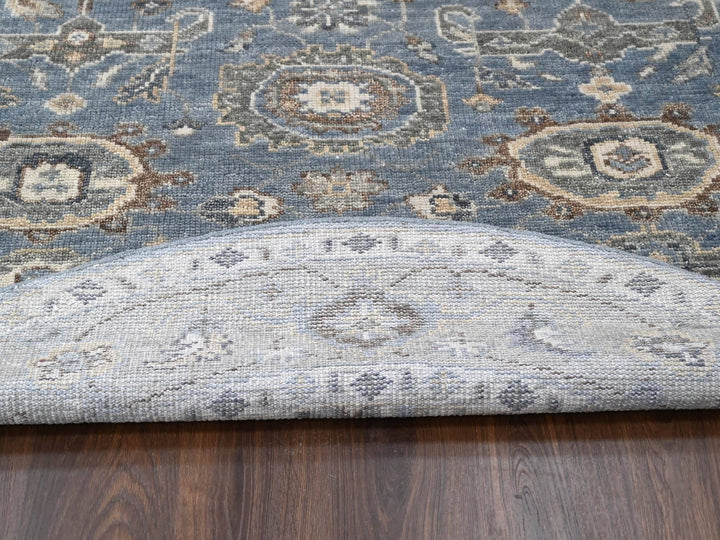 8'0" x 8'0" New Hand Knotted Grey Wool Round Oriental Rug - MOA10284223