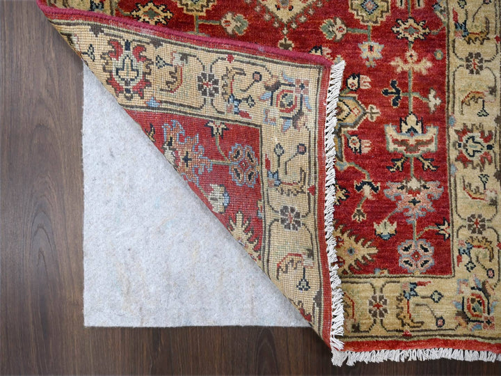 2'10" x 24'9" New Hand Knotted Red Wool Runner Oriental Rug - MOA10284263