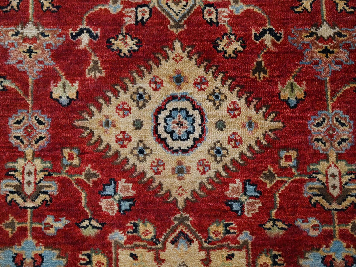 2'10" x 24'9" New Hand Knotted Red Wool Runner Oriental Rug - MOA10284263