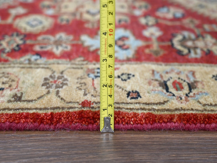 2'10" x 24'9" New Hand Knotted Red Wool Runner Oriental Rug - MOA10284263