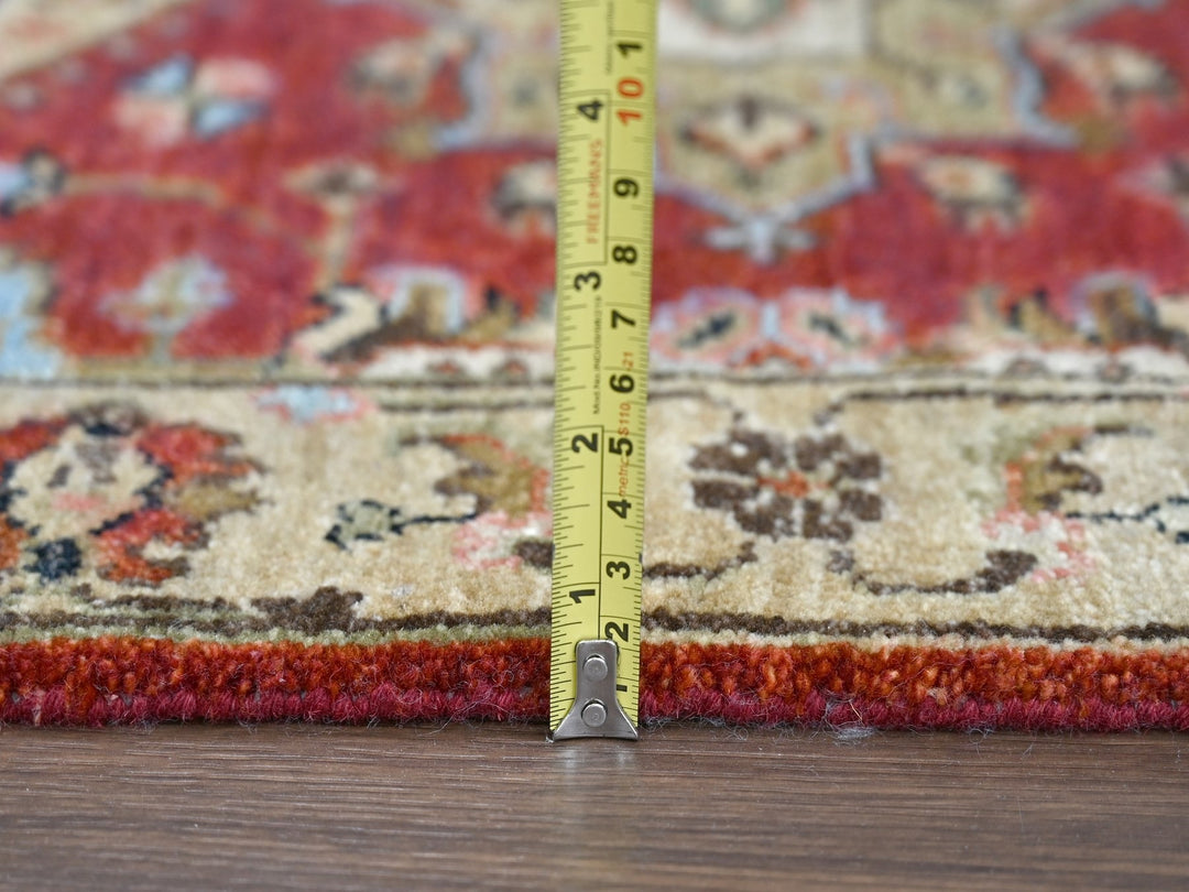 2'0" x 3'0" New Hand Knotted Red Wool Rectangle Oriental Rug - MOA10284306